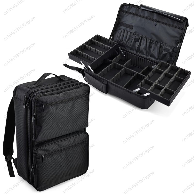 Travel Hair Accessories - Multi-Pocket Hair Styling Tools Storage Bag