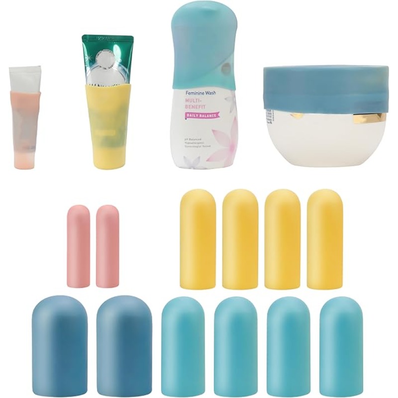 Travel Accessories Kit For Men - Elastic Sleeves for Leak Proofing Cruise