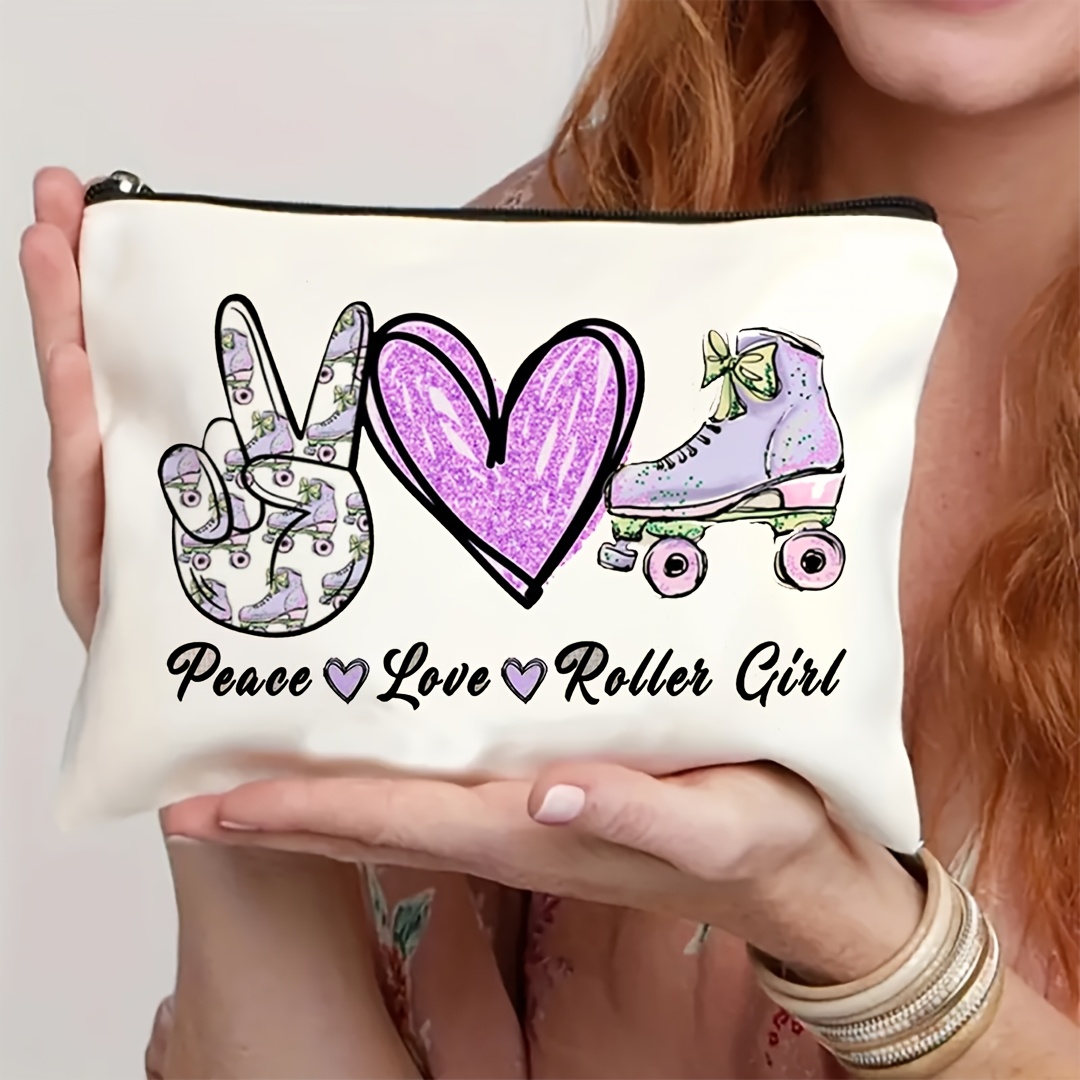 Travel Accessories Girls - 1Pc Peace, Love & Roller Skating