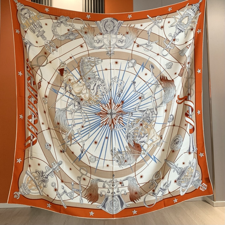 Travel Hair Accessories - Luxury Brand Scarf Large Silk Shawls