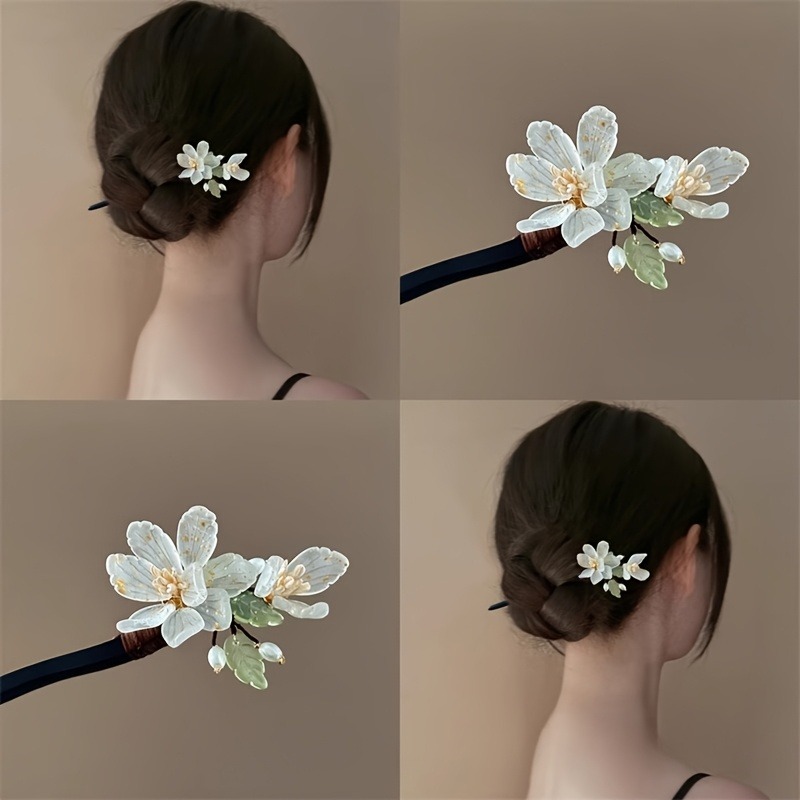 Travel Hair Accessories - 1PC New Chinese Magnolia Flower Ball