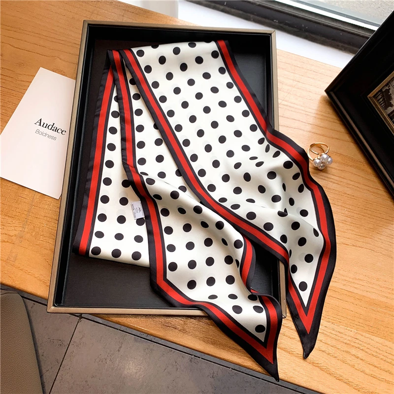 Travel Hair Accessories - Luxury Long Silk Scarf Female Animal