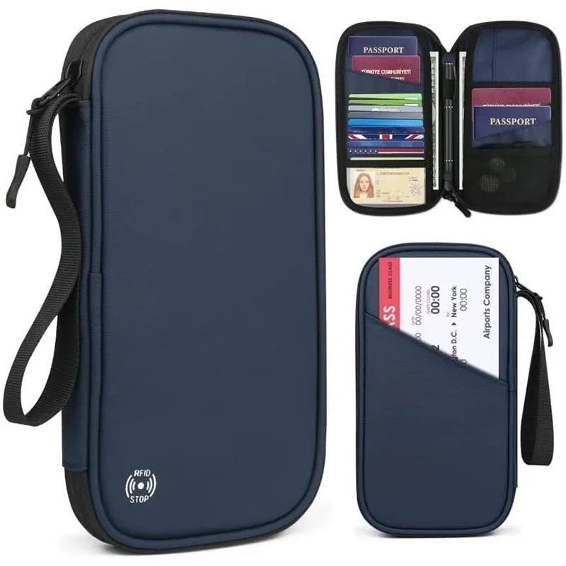 Travel Accessories In Bulk - Lightweight Family Travel Passport Cover Wallet