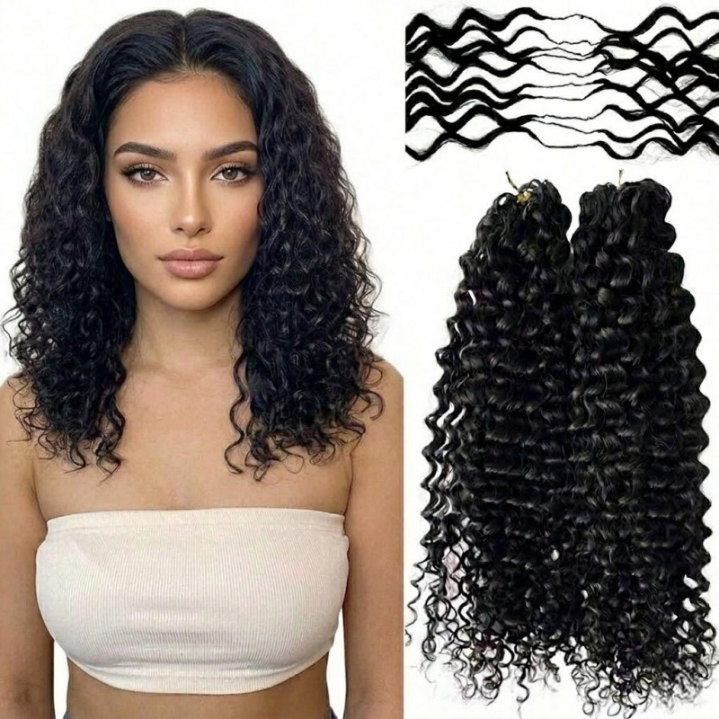 Travel Hair Accessories - Water Wave Synthetic Feather Crochet 16