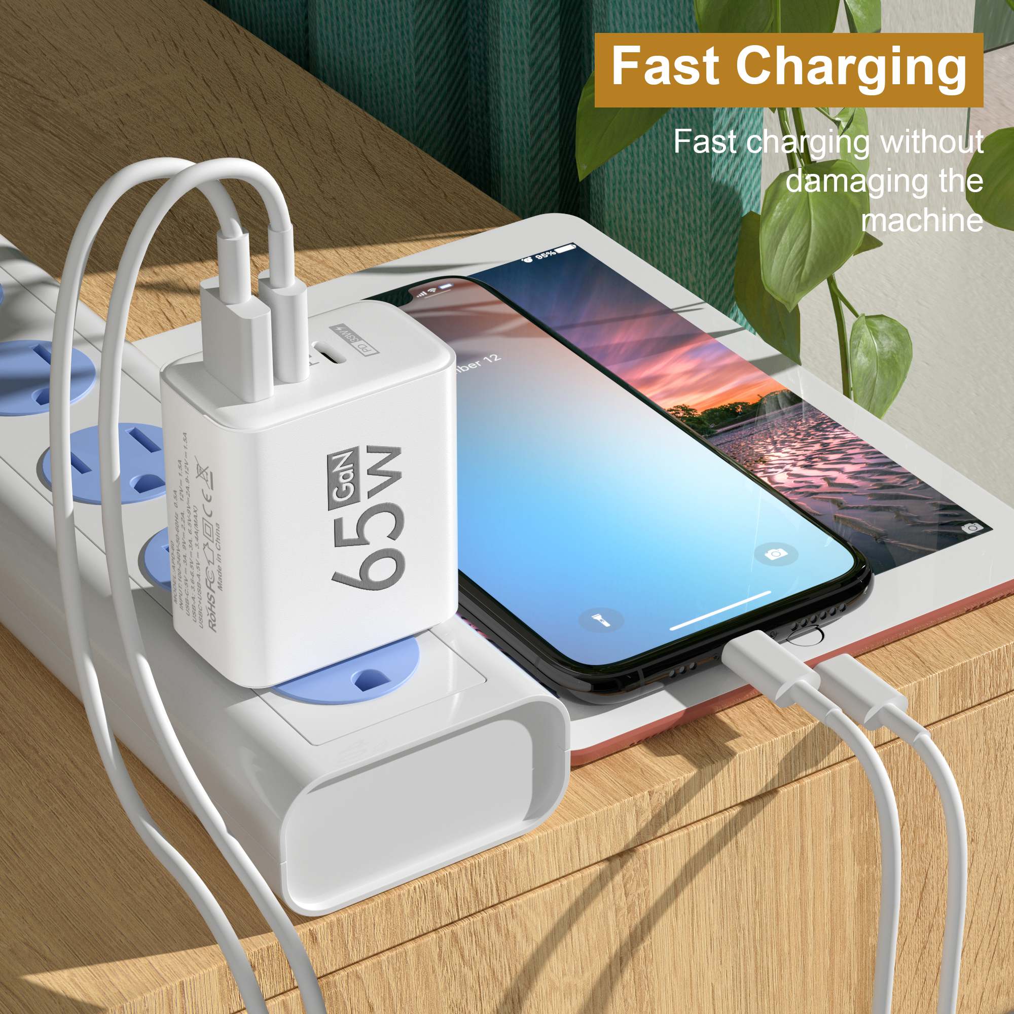 65W GaN USB C Wall Charger 3-P - Travel Accessories Iphone review and price