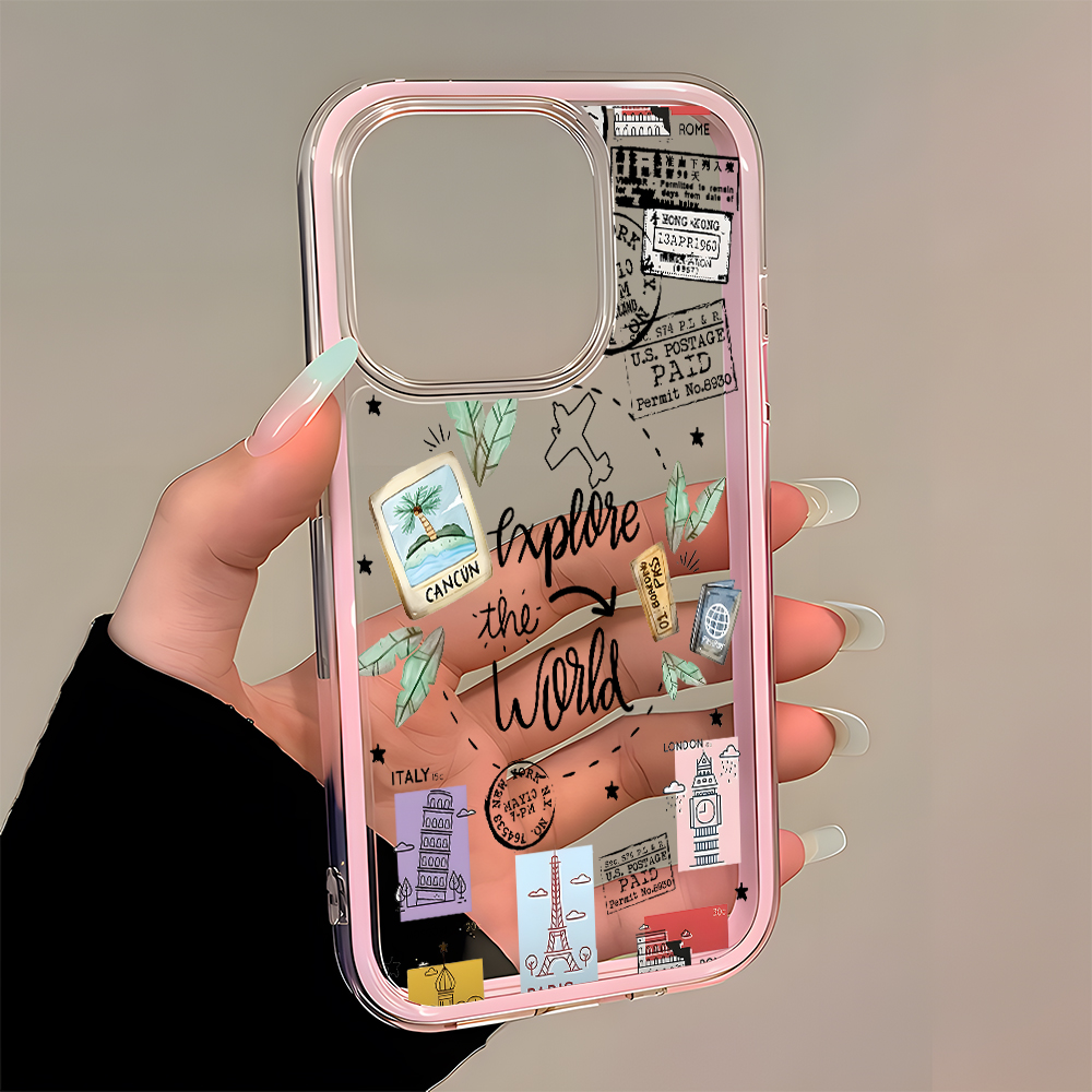 Travel Sticker Collage Clear P - Travel Accessories Iphone review and price