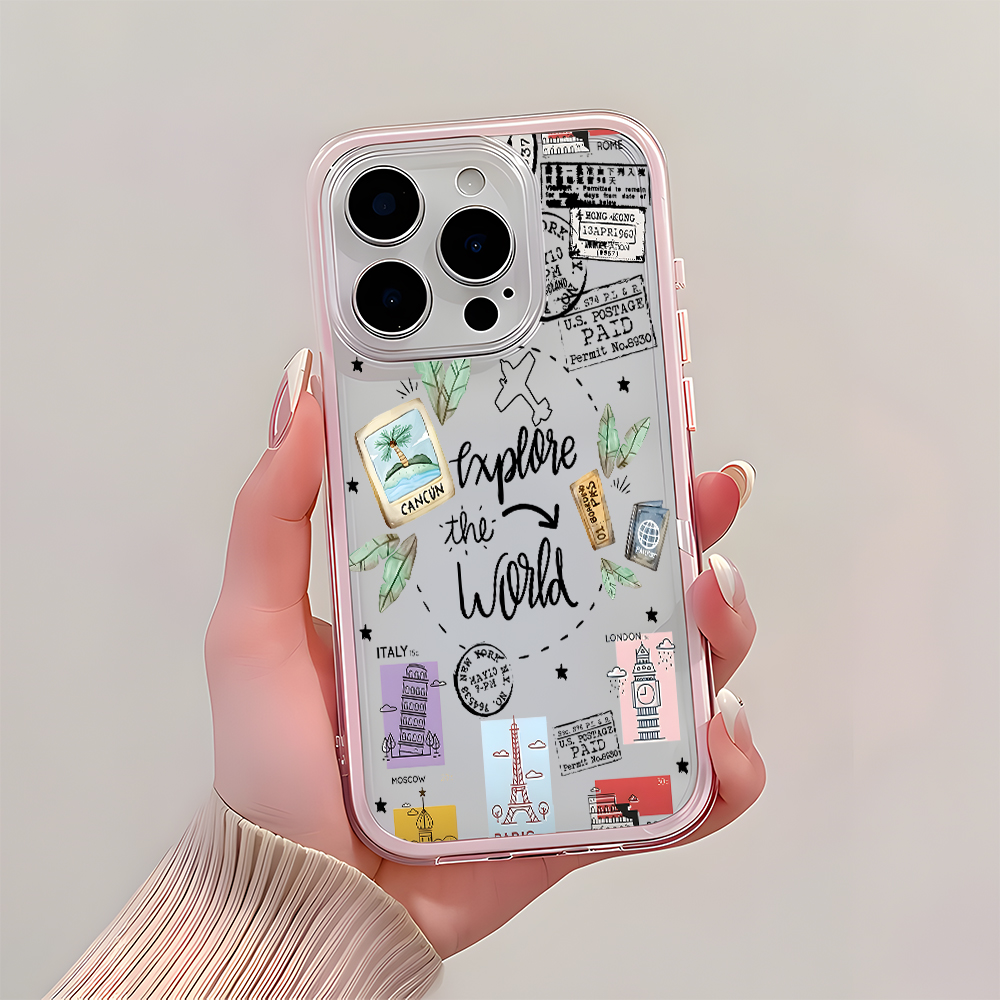 Travel Sticker Collage Clear P - Travel Accessories Iphone review and price