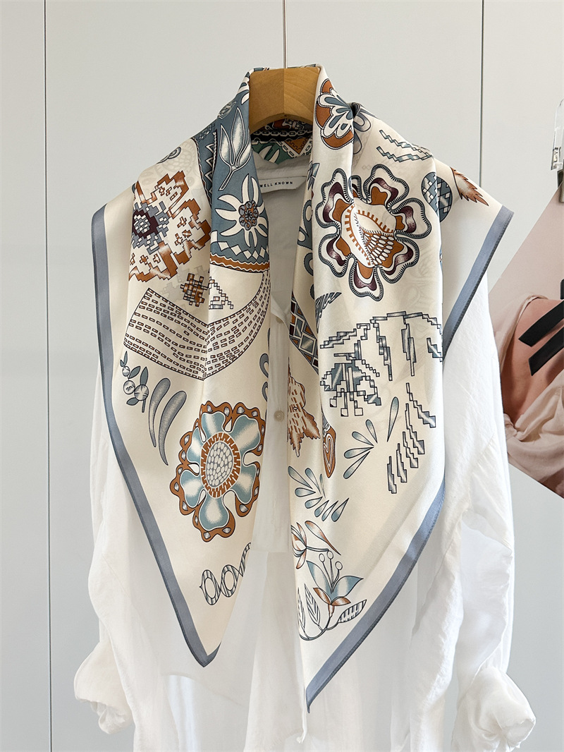 Horse Print Women 90CM Bandana - Travel Hair Accessories review and price