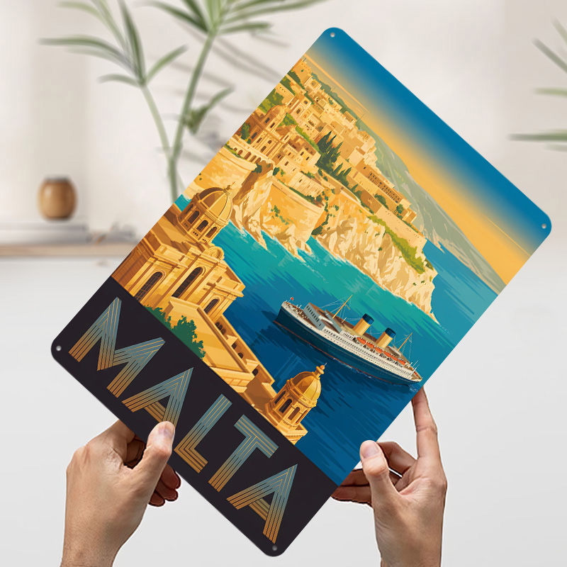 Malta Travel Metal Poster Cust - Travel Accessories Malta review and price