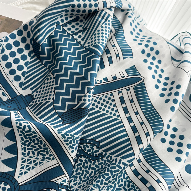14mm Silk Scarf Luxury Designe - Travel Hair Accessories review and price