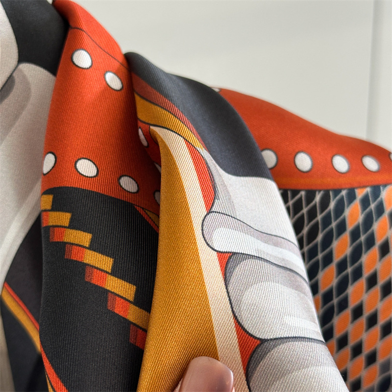 Saddle Print Silk Scarf Luxury - Travel Hair Accessories review and price