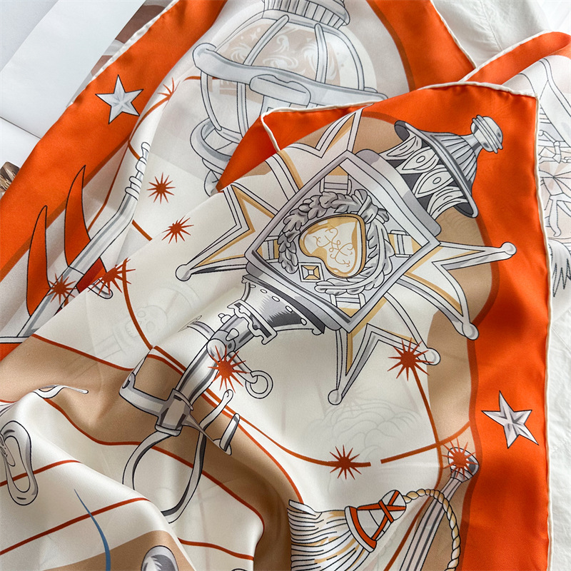 Luxury Brand Scarf Large Silk  - Travel Hair Accessories review and price