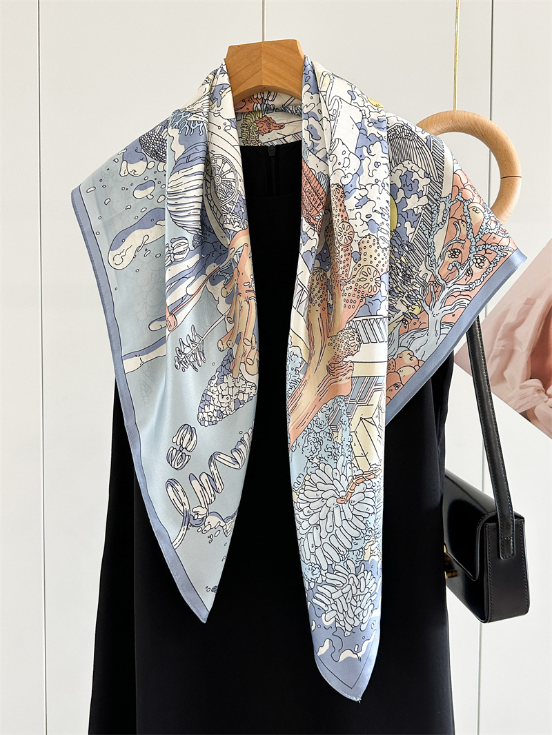 12MM Satin Silk Scarf Women 90 - Travel Hair Accessories review and price