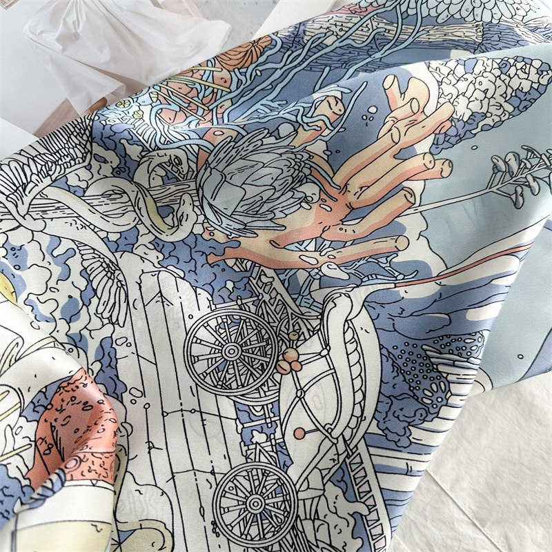 12MM Satin Silk Scarf Women 90 - Travel Hair Accessories review and price