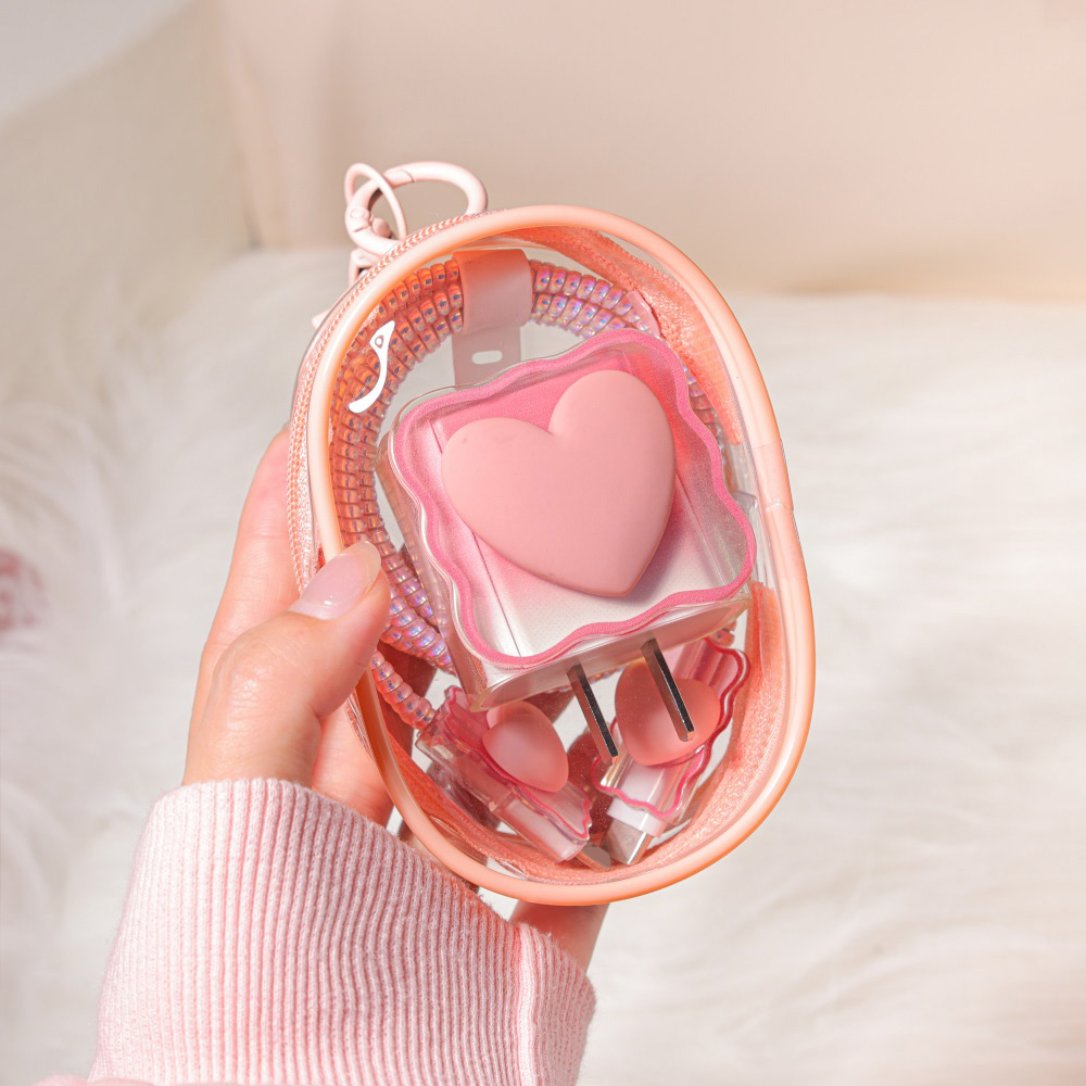 6PCS Love Heart Charger Cover  - Travel Accessories Iphone review and price