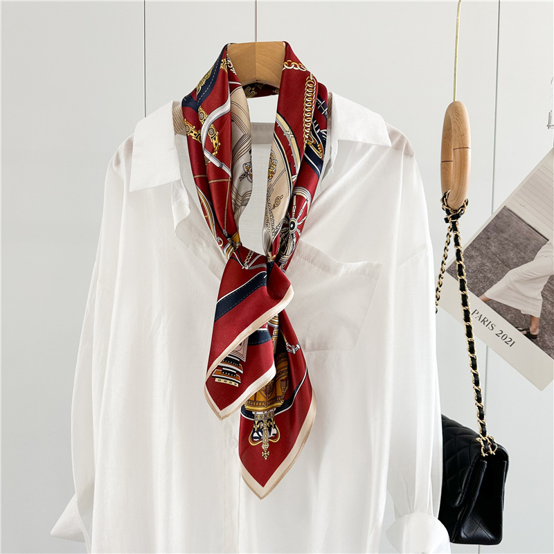 12MM Soft Silk Scarf Women 90C - Travel Hair Accessories review and price