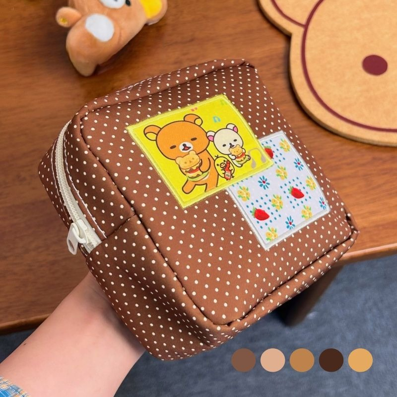 Kawaii Rilakkuma Brown Polka D - Travel Accessories And Bags review and price