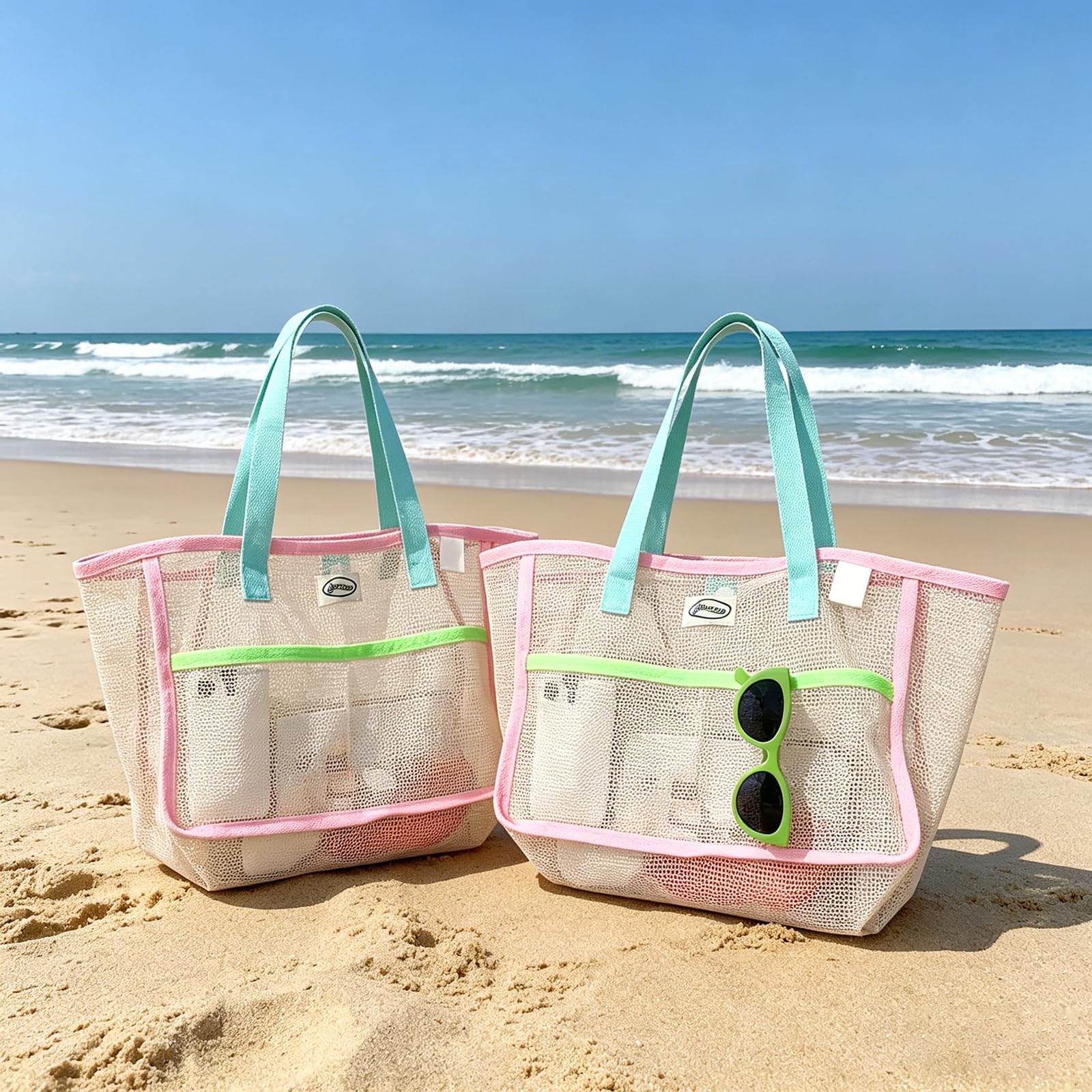 Beach Bags for Women Colorful  - Travel Accessories And Bags review and price