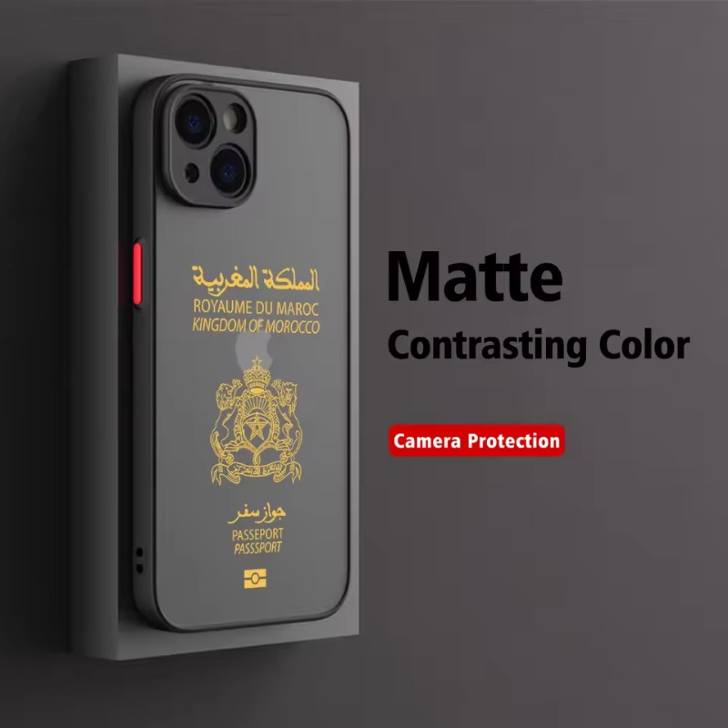 Moroccan Passport Map Phone Ca - Travel Accessories Iphone review and price