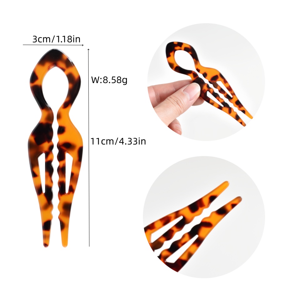 1 PC Acrylic Fish Tail U-shape - Travel Hair Accessories review and price